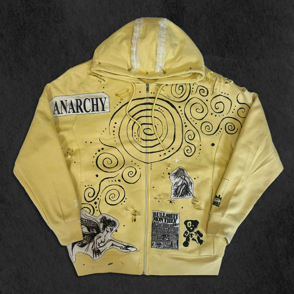 Yellow Punk Zip Up