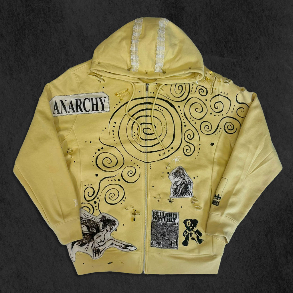 Yellow Punk Zip Up