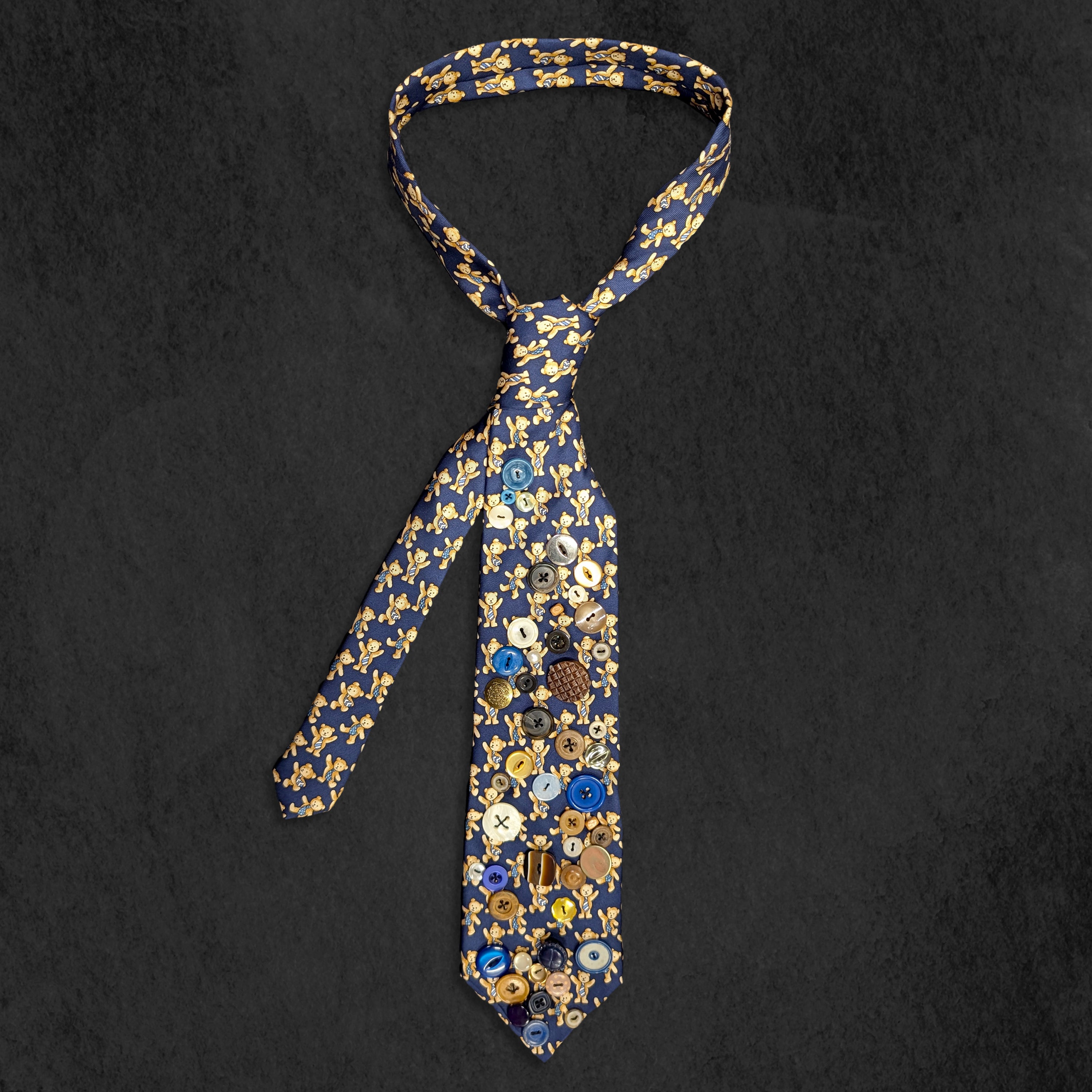 Button Crazy Tie