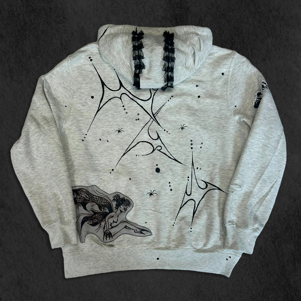 Grey Punk Zip Up