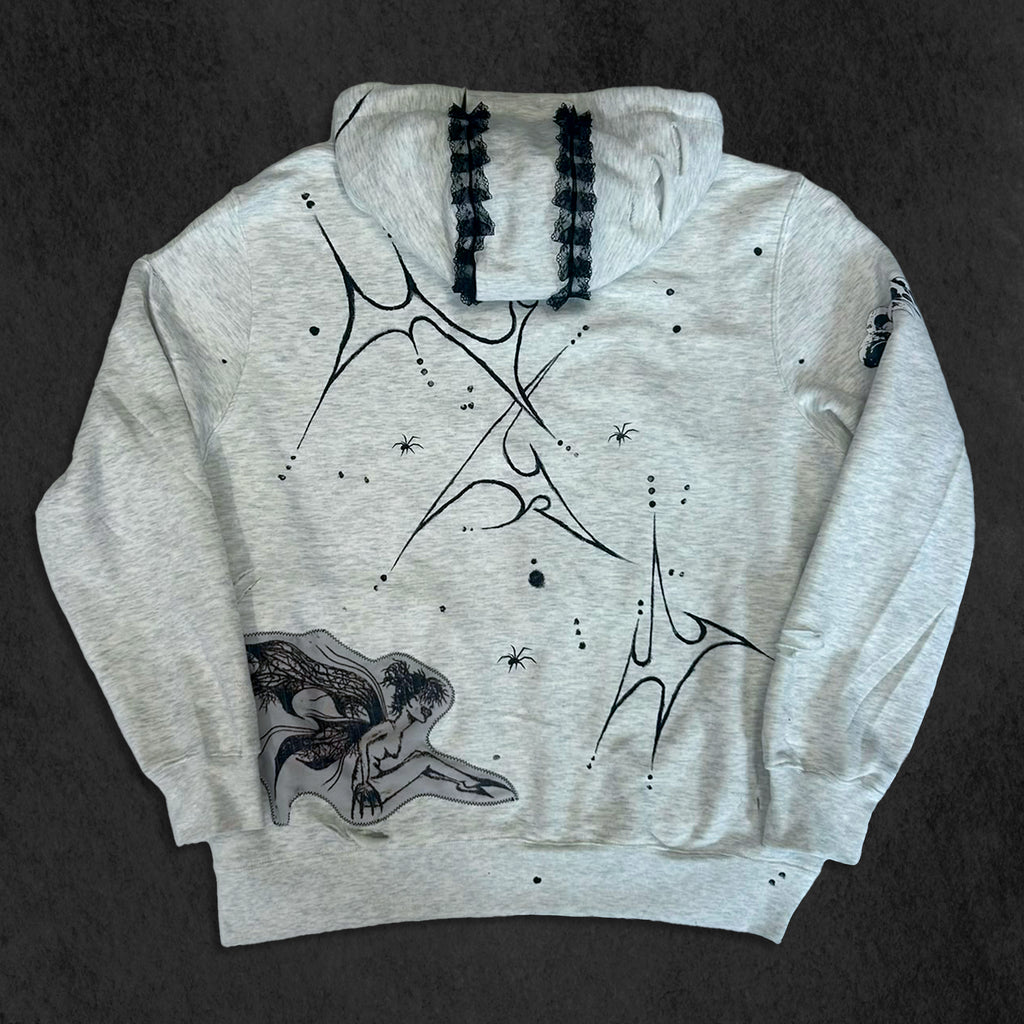 Grey Punk Zip Up