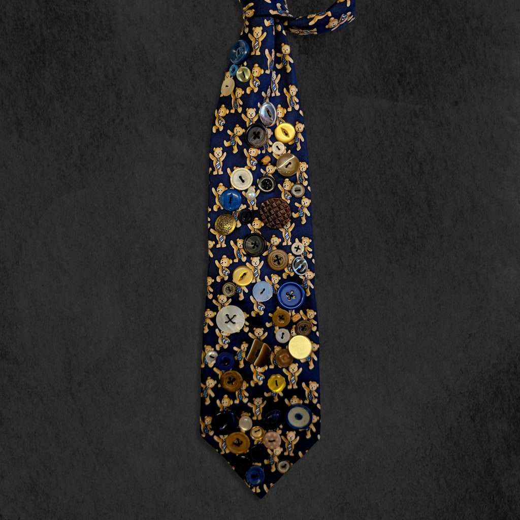 Bearly Buttoned Tie