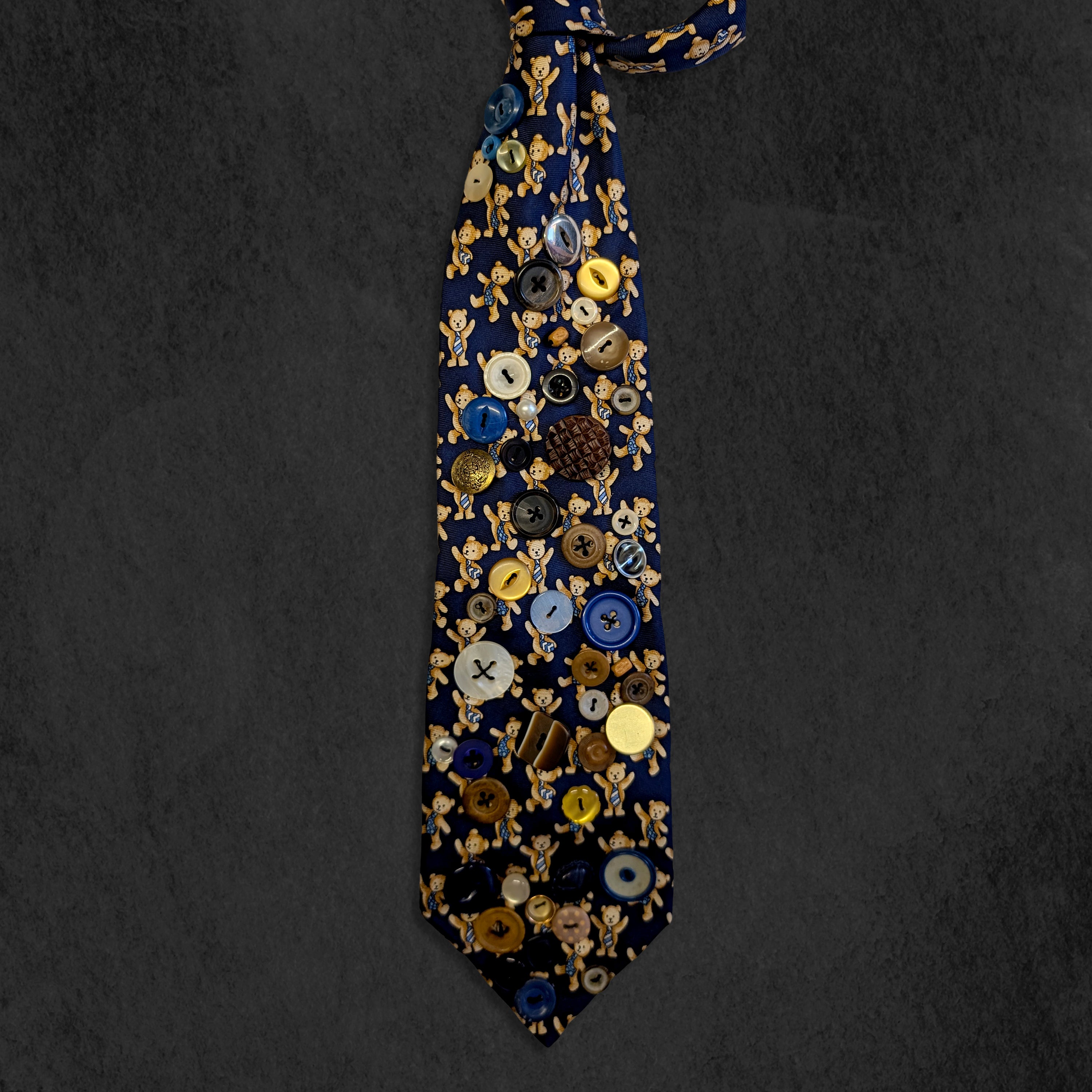Bearly Buttoned Tie