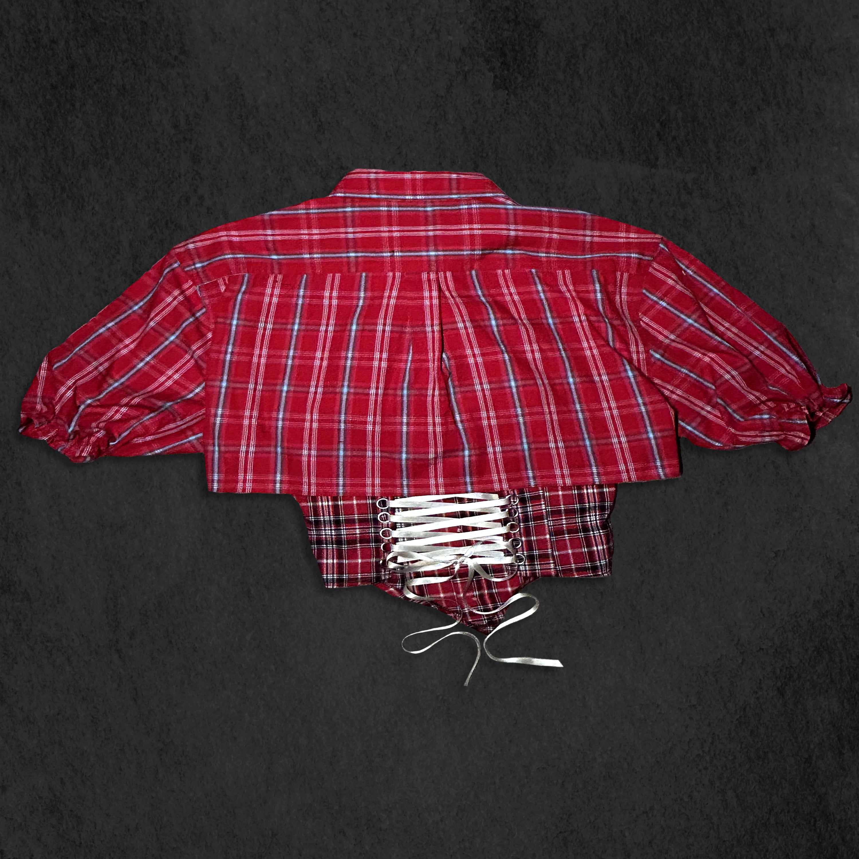 Corsetted Red Shirt