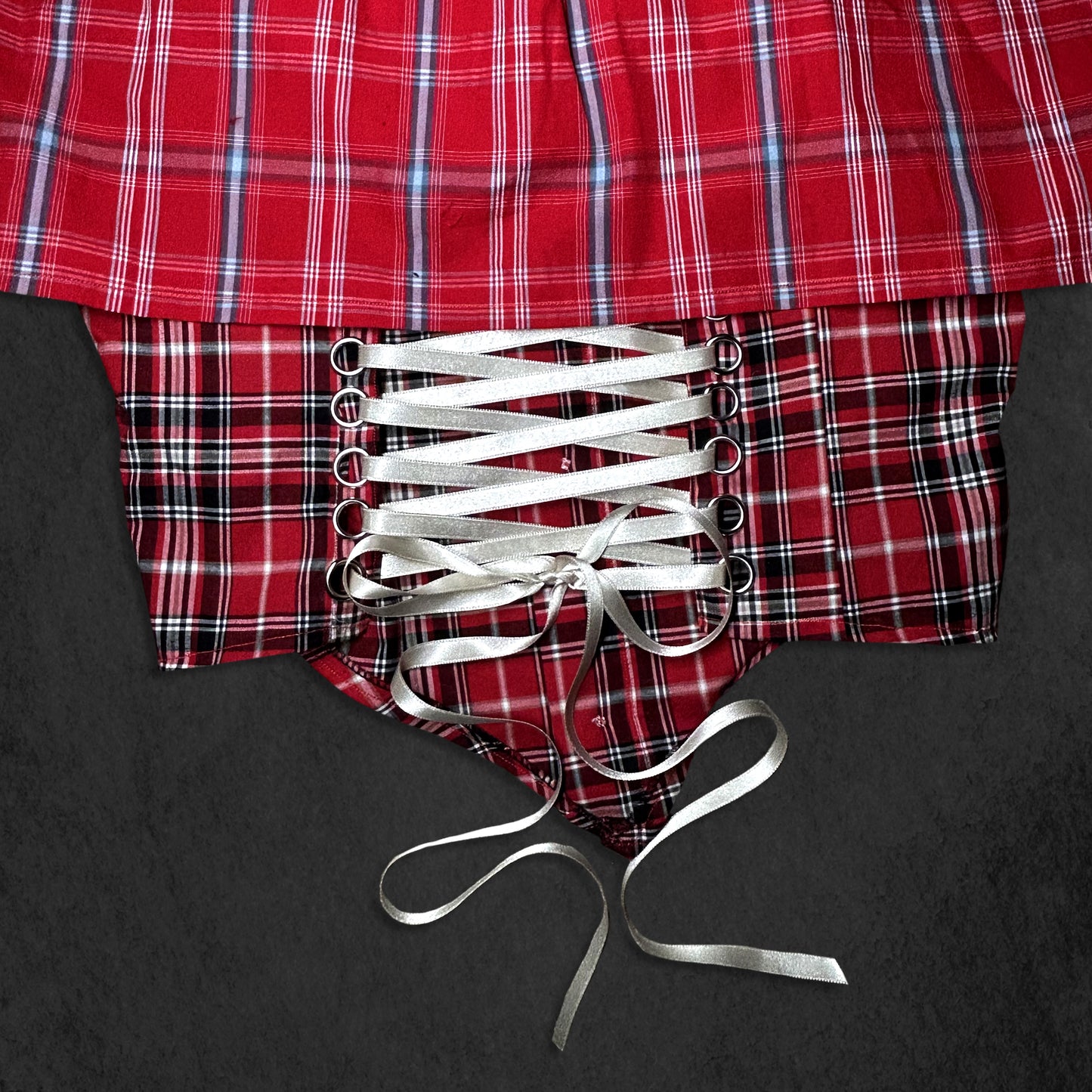Corsetted Red Shirt
