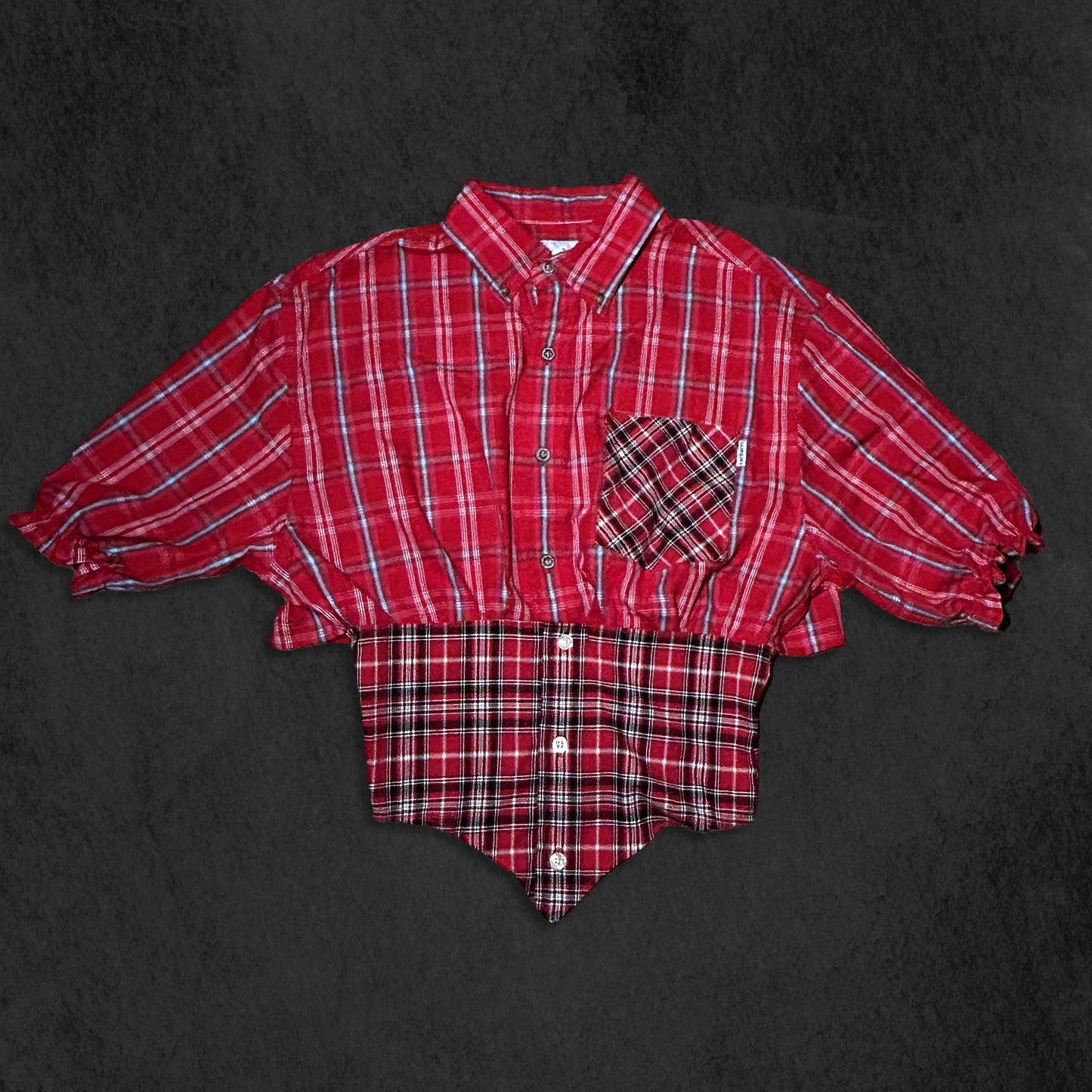 Corsetted Red Shirt