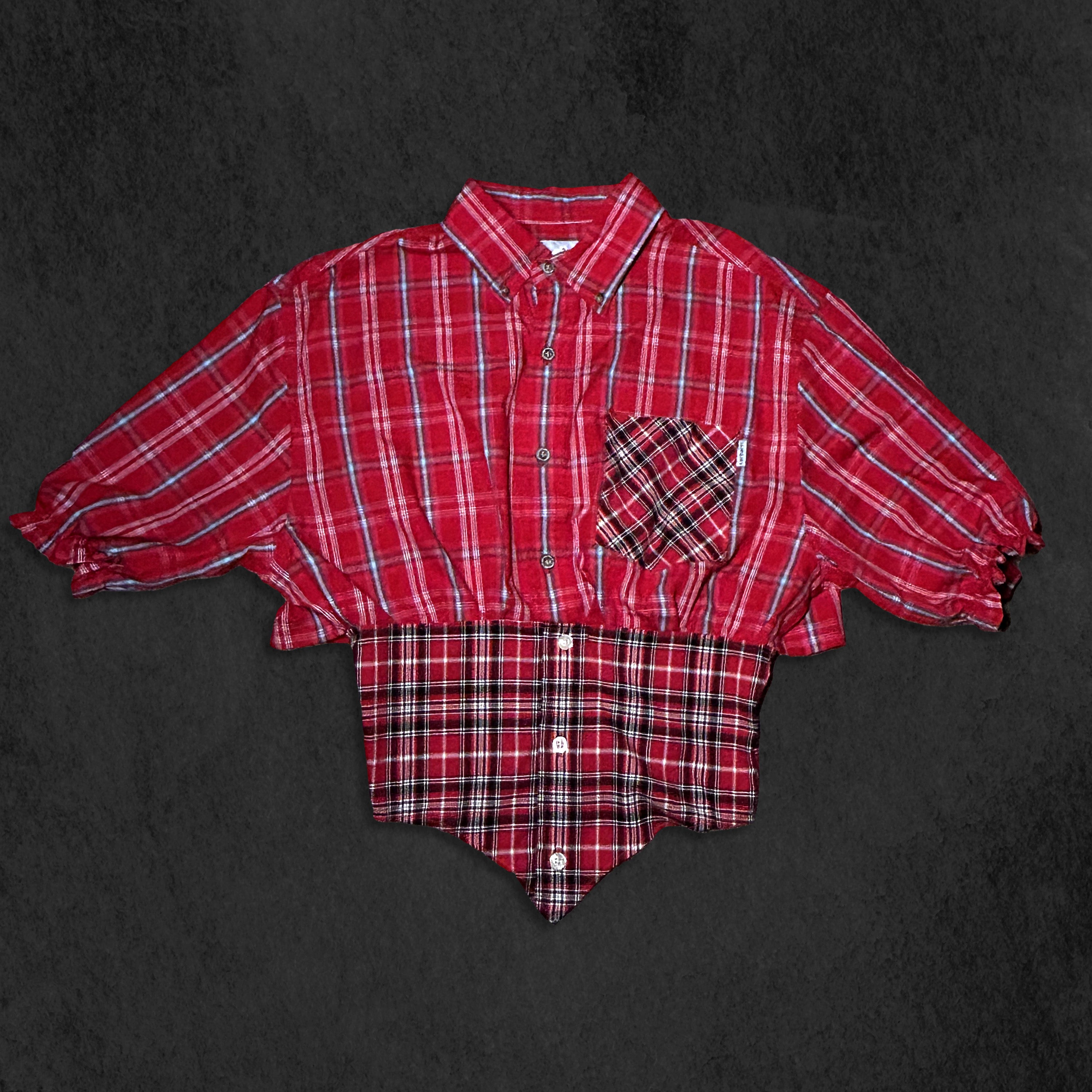 Corsetted Red Shirt