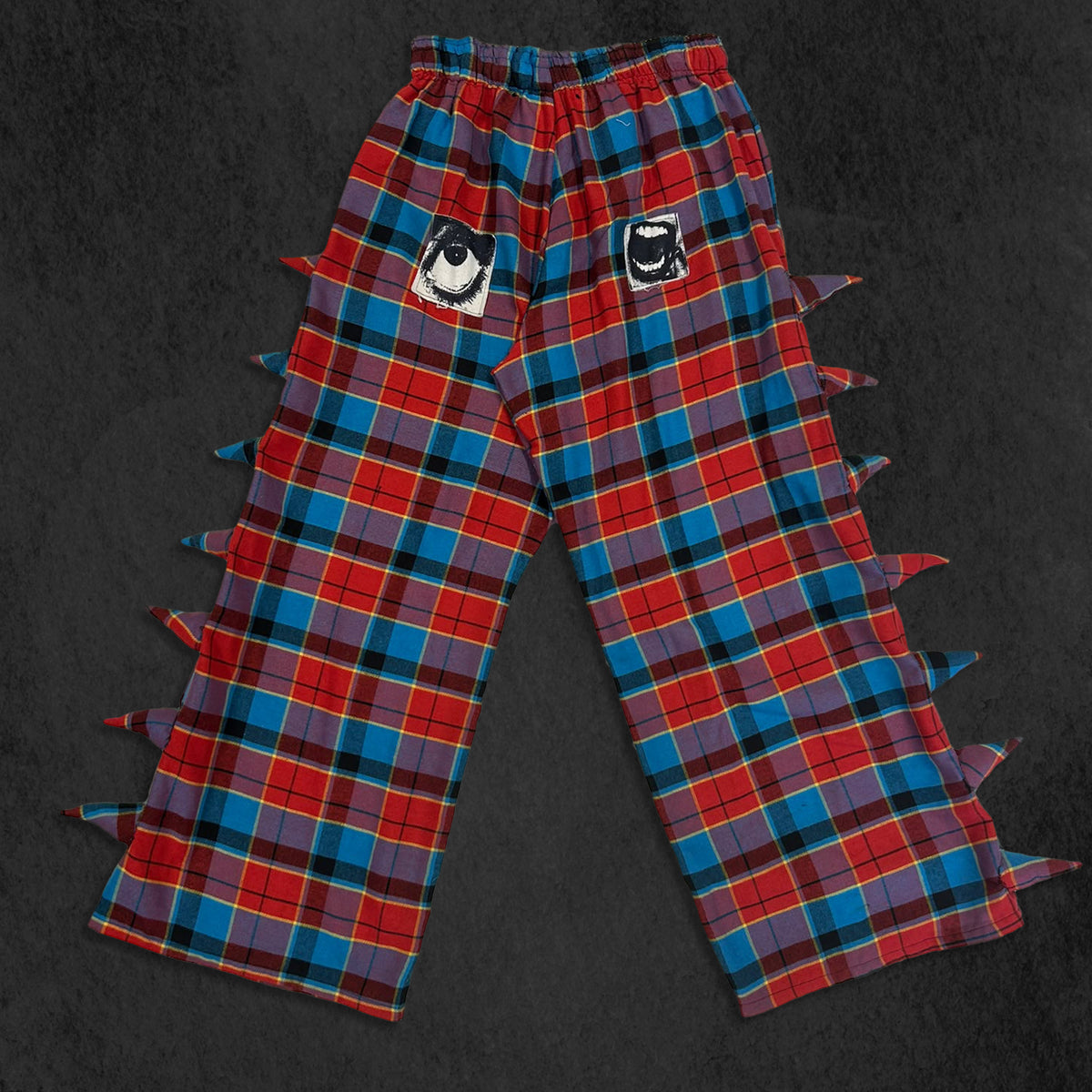 Spiked Up Tartan Trousers